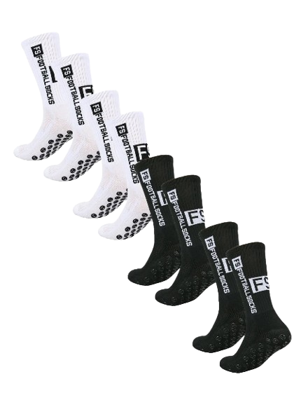 4 Pairs Football Grip Socks